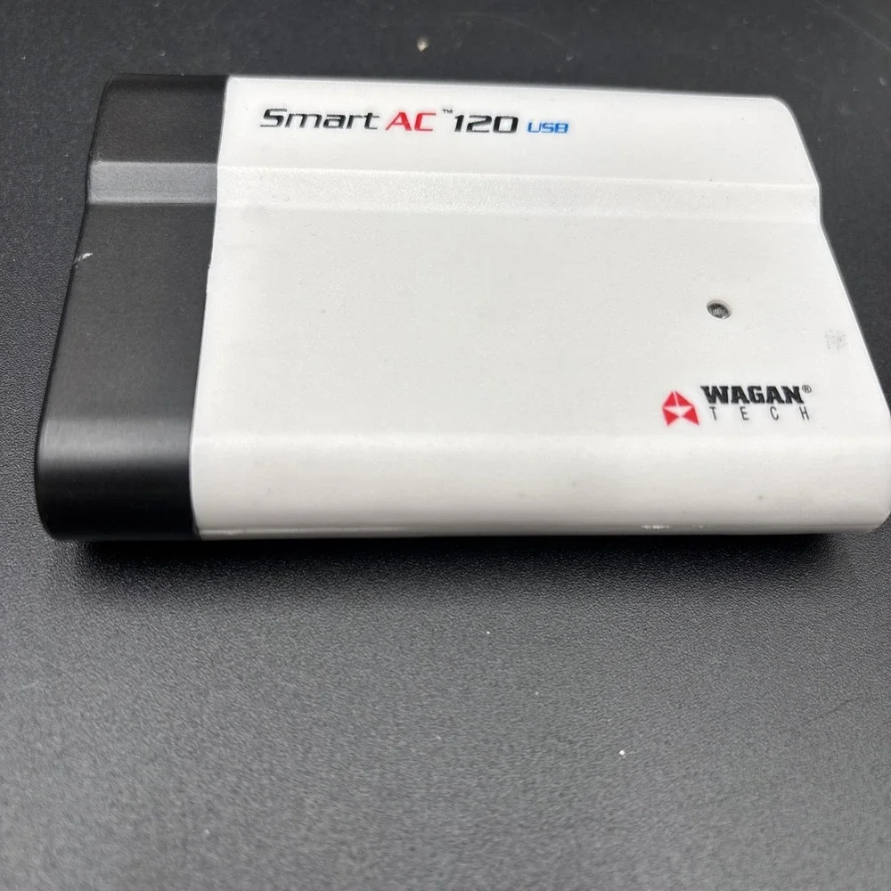Wagan Tech Smart AC 120W USB White Tiny Portable 12V DC - AC Power Inverter 2382